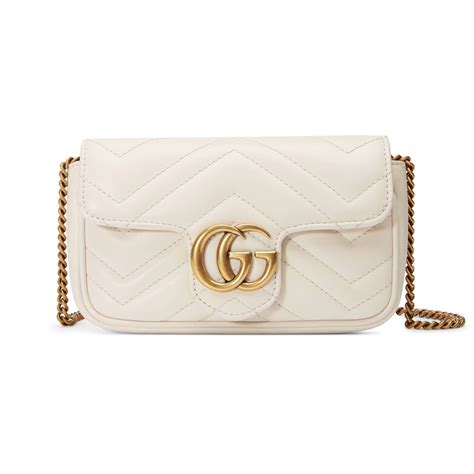 gucci white marmont bag.